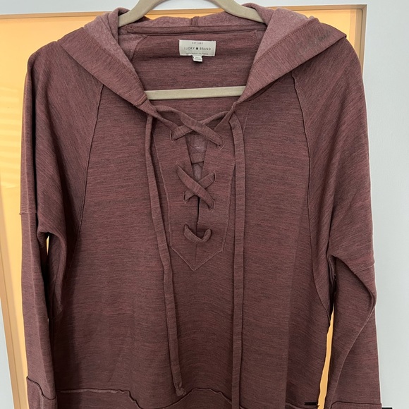 Lucky Brand lace up hoodie - Picture 1 of 7